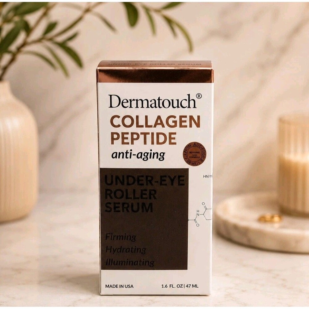 Dermatouch Collagen Peptide Under-Eye Roller Serum 1.6oz Firming Hydrating